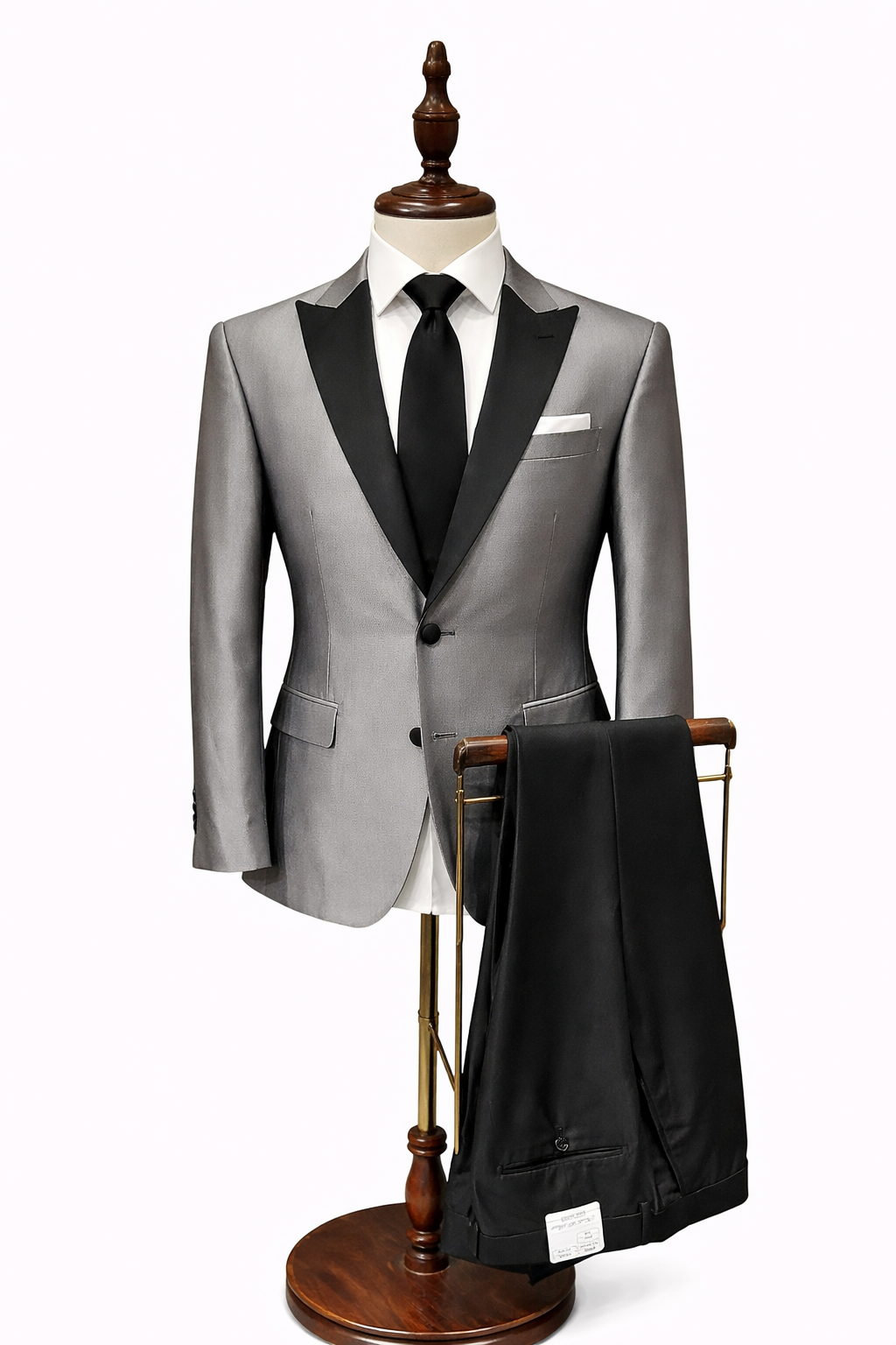 Silver/Black Tuxedo