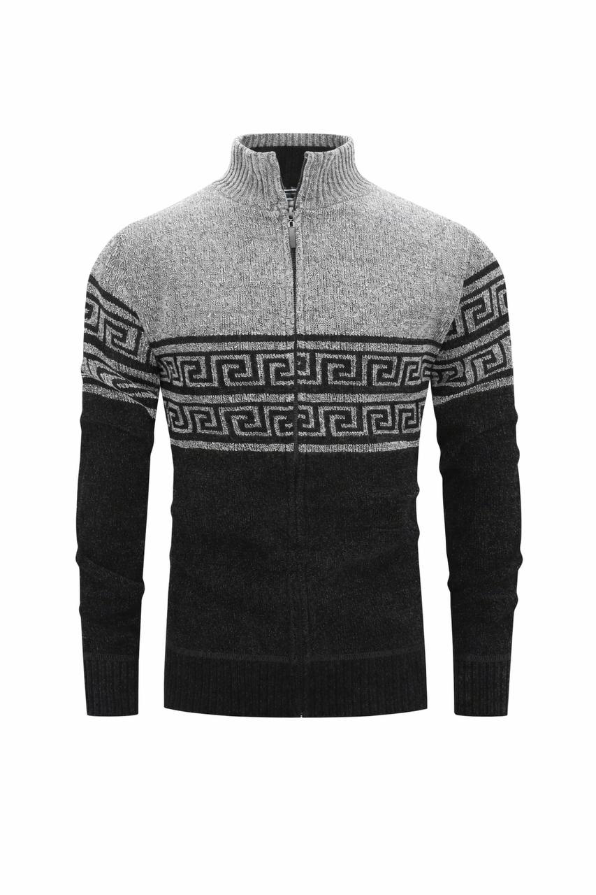 Men’s Full Zip Knit Sweater
