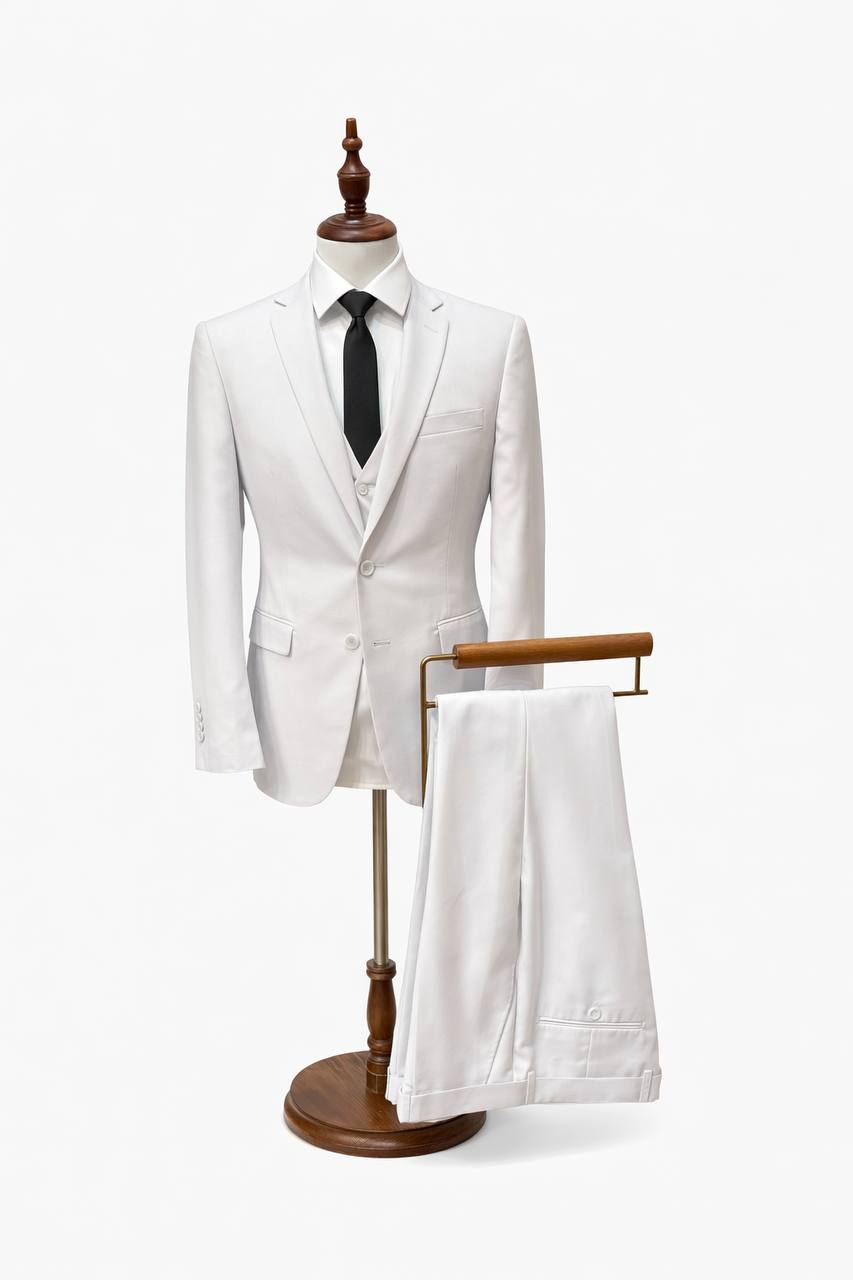 White Slim Fit Suit