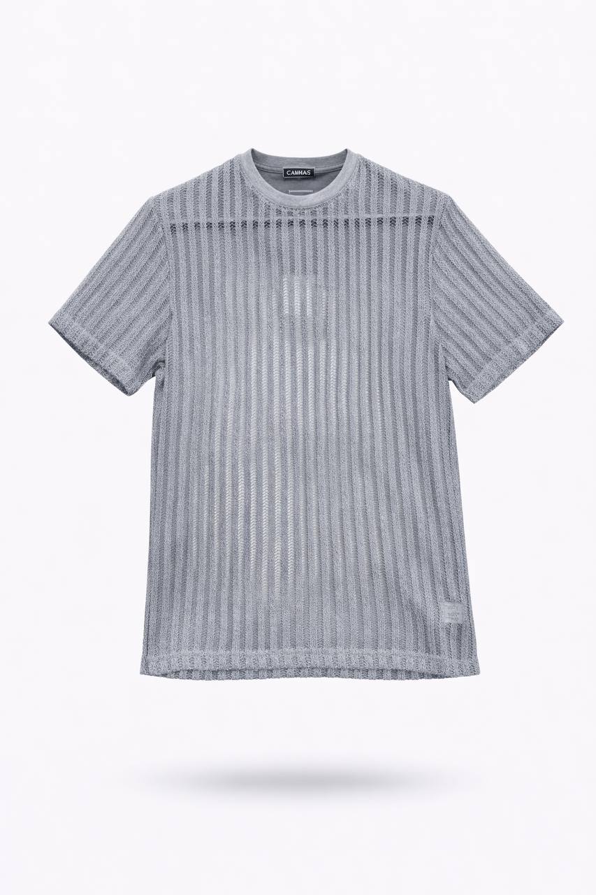 Men’s Grey Mesh T-Shirt
