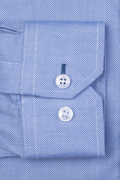 Elijah Standard Fit Medium Blue Dress Shirt by Alynn