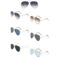 Classic Brow-Bar Retro Fashion Aviator Sunglasses