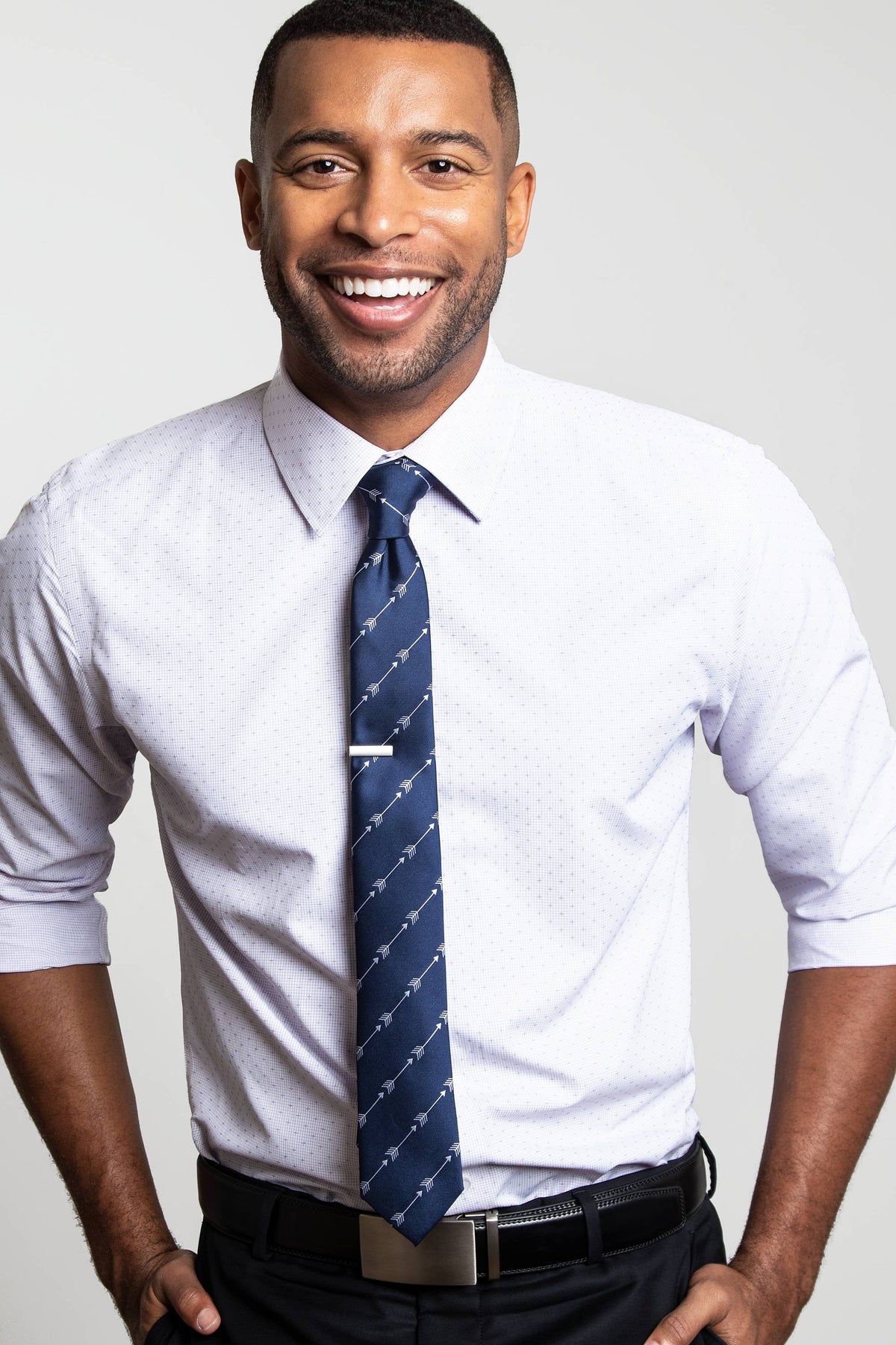 Evan Slim Fit Aqua Purple Men's Dress Shirt by Alynn