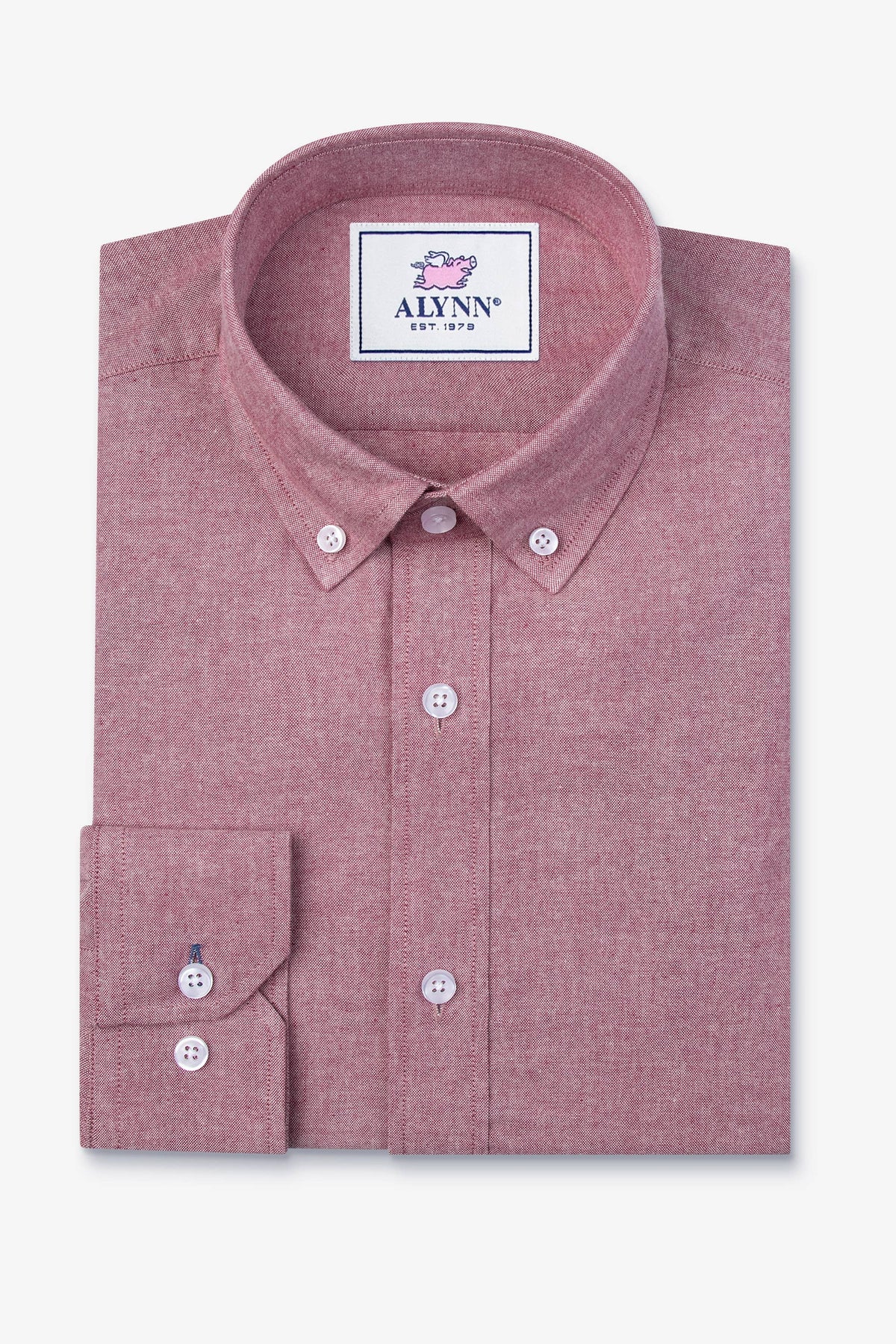 Lucas Casual Untuckable Slim Fit Dress Shirt Red Alynn