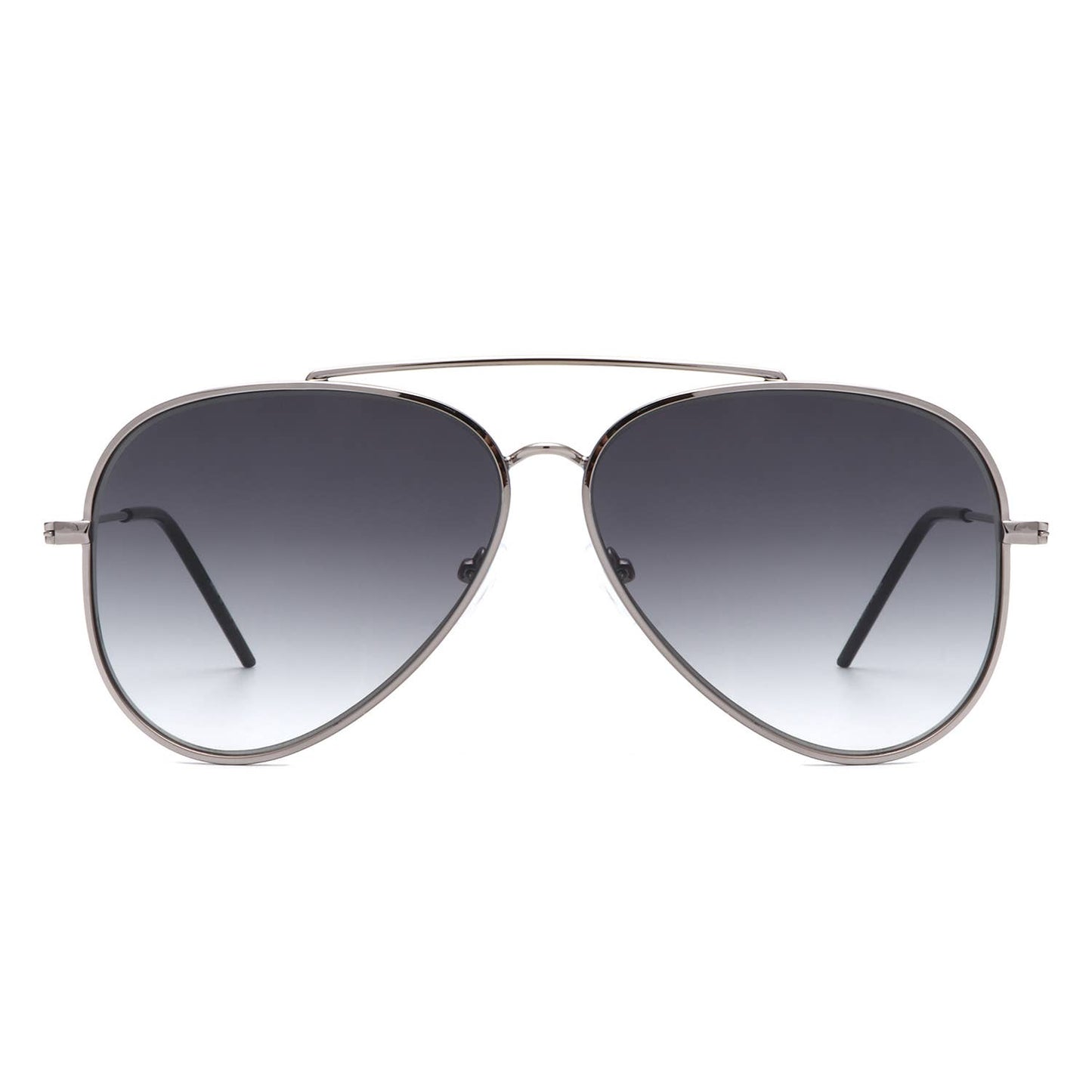 Classic Brow-Bar Retro Fashion Aviator Sunglasses