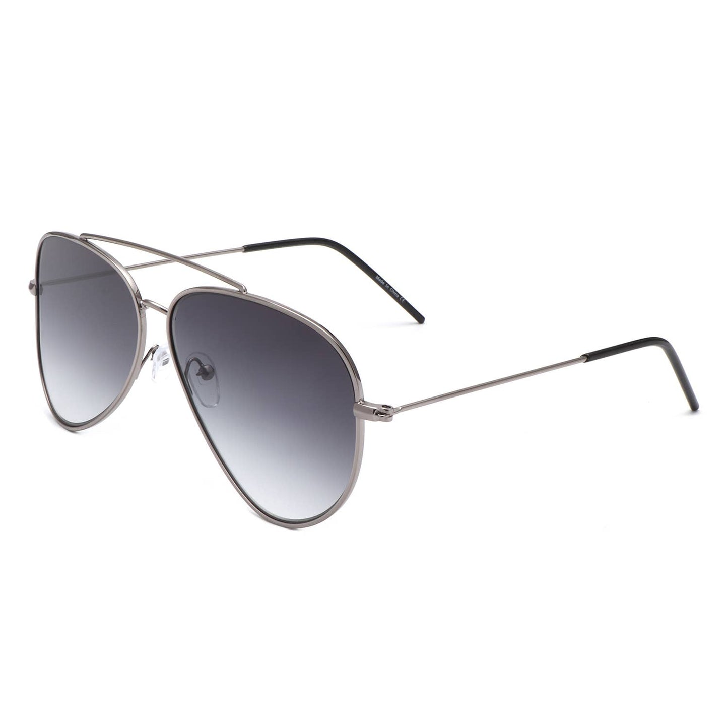 Classic Brow-Bar Retro Fashion Aviator Sunglasses