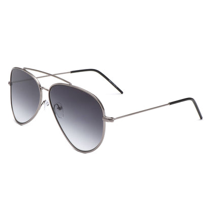 Classic Brow-Bar Retro Fashion Aviator Sunglasses