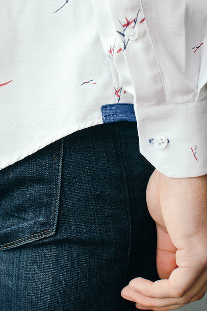 Sheldon Untuckable Classic Fit Dress Shirt by Alynn