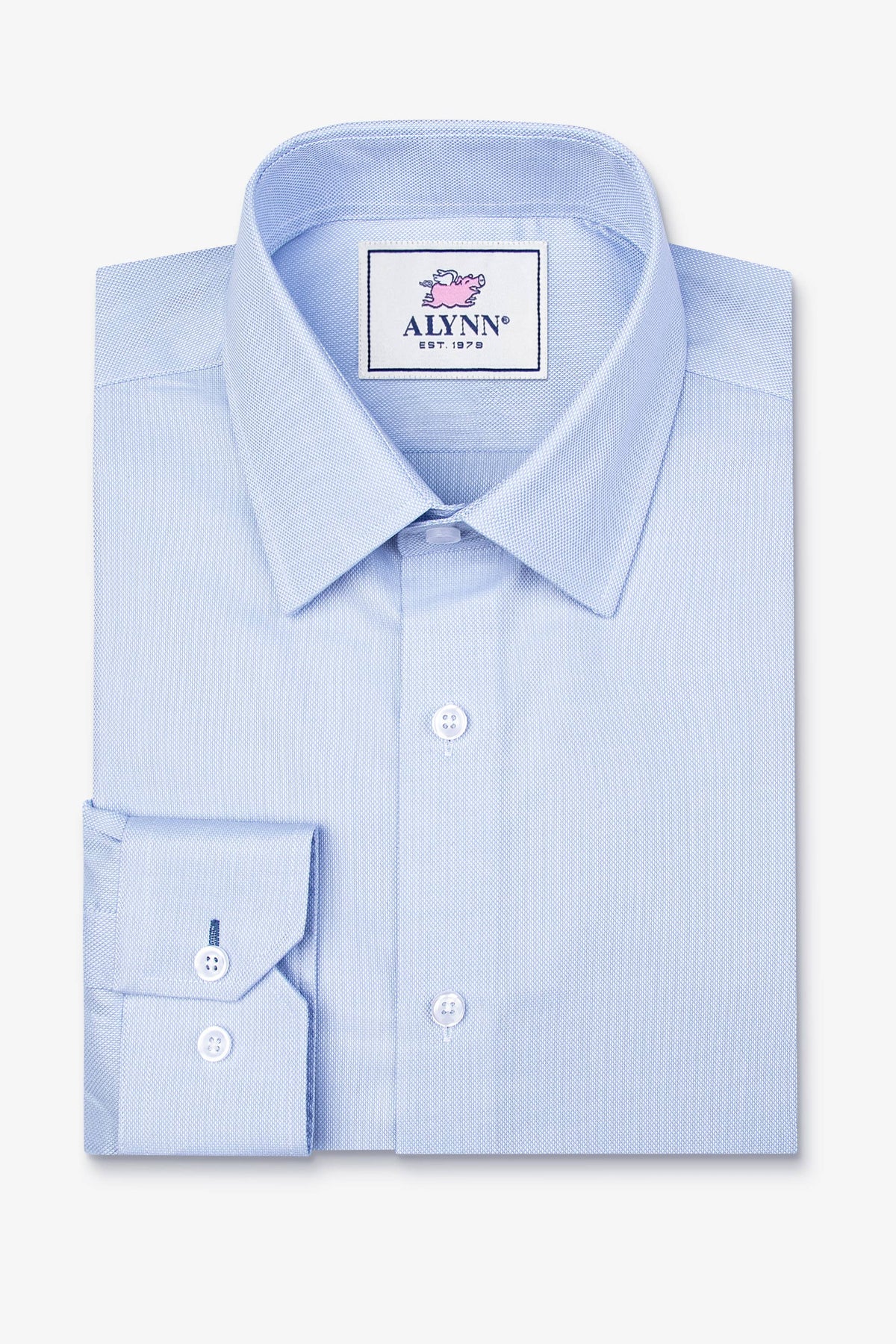 Elijah Slim Fit Light Blue Dress Shirt by Alynn