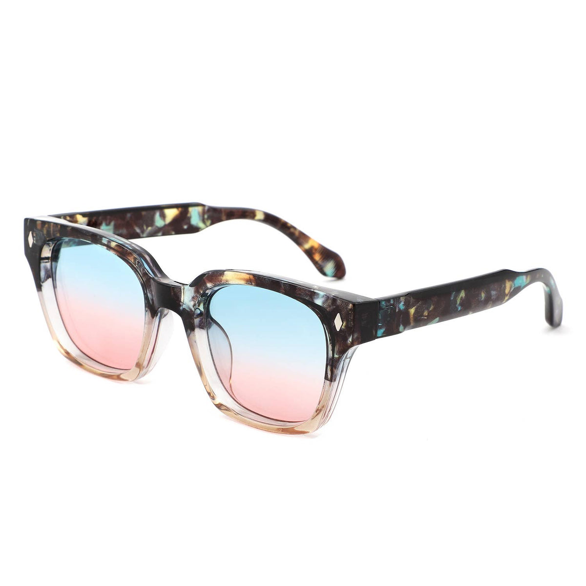 Chunky Retro Fashion Vintage Inspired Square Sunglasses