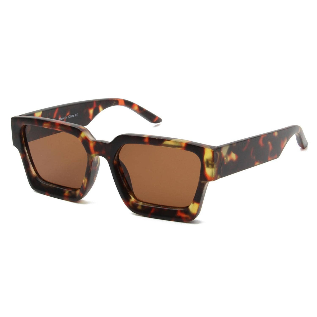 Retro Chunky Bold Square Sunglasses