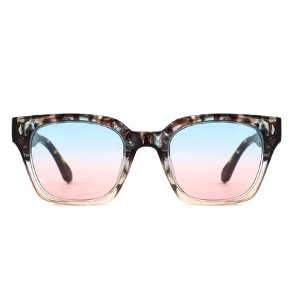 Chunky Retro Fashion Vintage Inspired Square Sunglasses