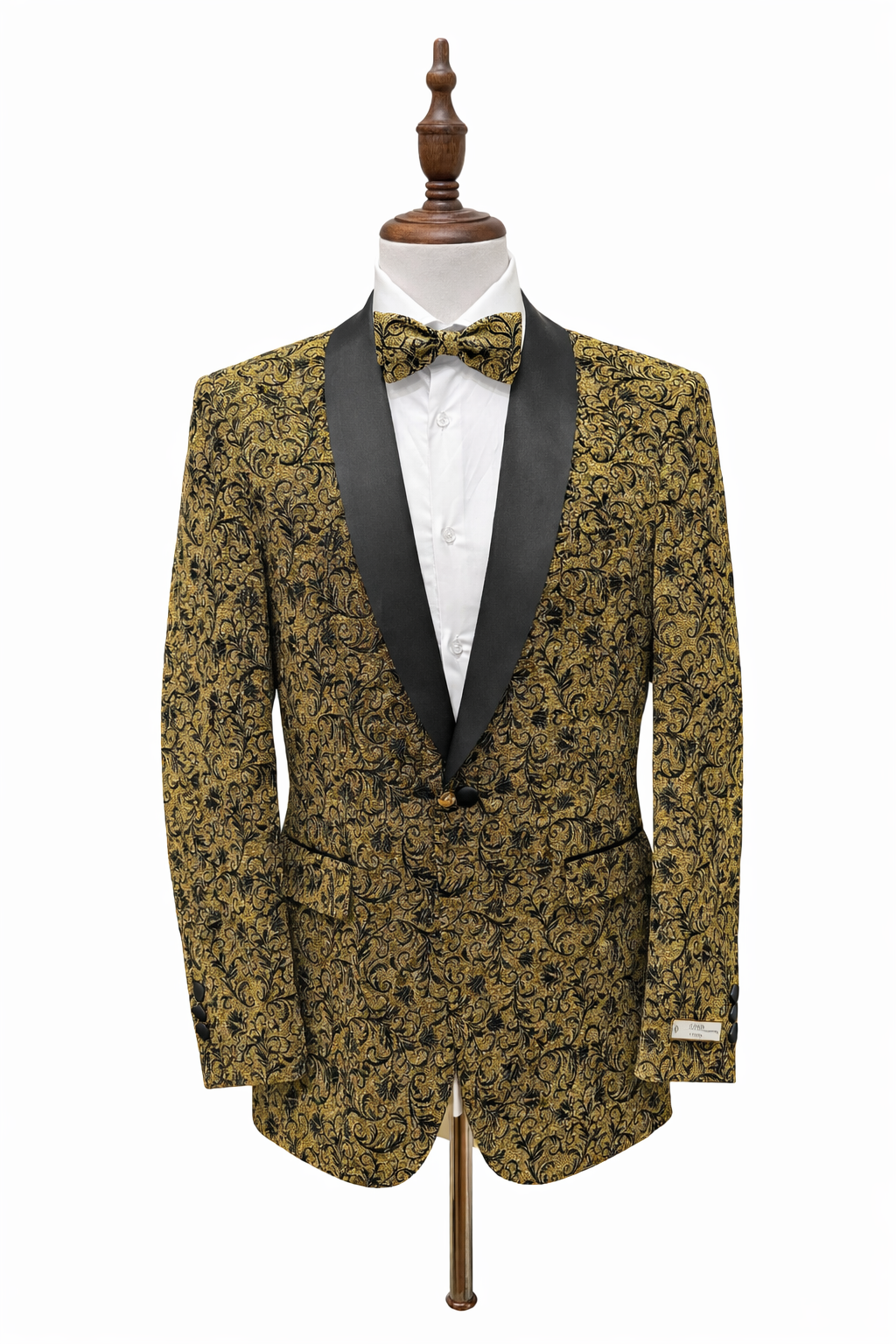 Black/Gold Tuxedo Blazer