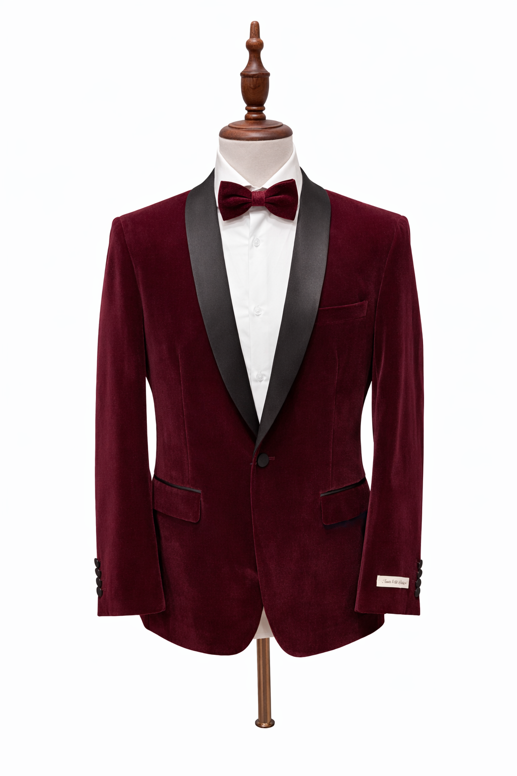 Burgundy Velvet Blazer