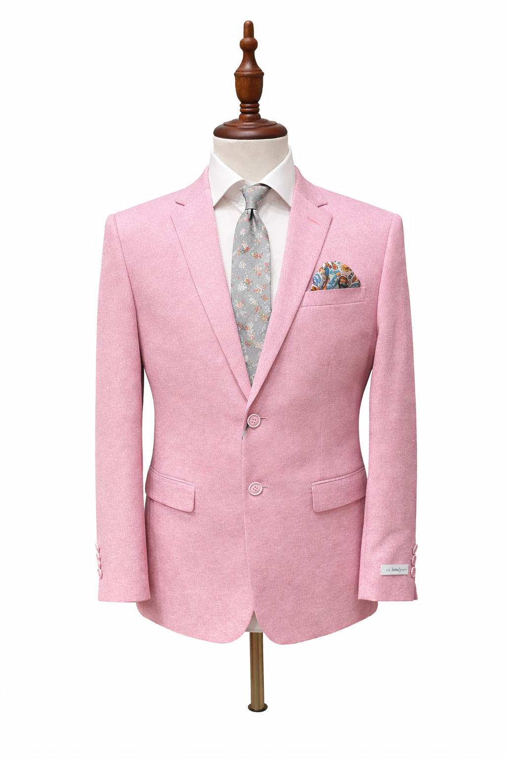 Pink Casual Blazer