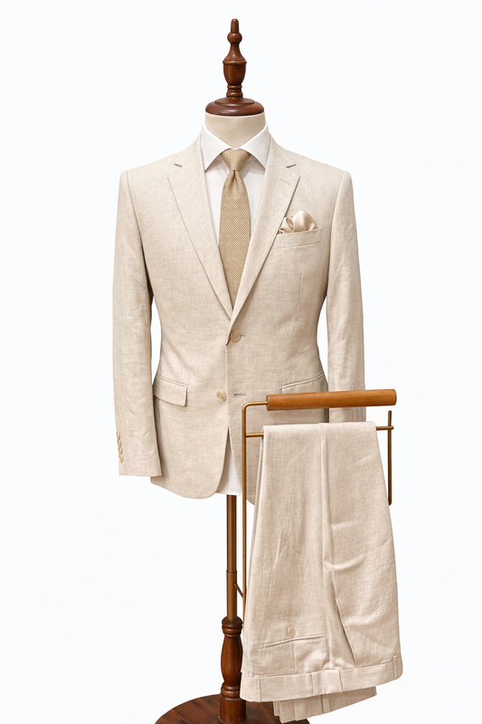 Linen Beige Suit