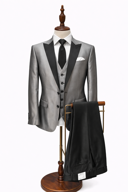 Silver/Black Tuxedo