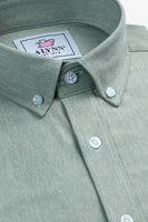 Caden Casual Untuckable Slim Fit Dress Shirt Green Alynn