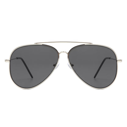 Classic Brow-Bar Retro Fashion Aviator Sunglasses