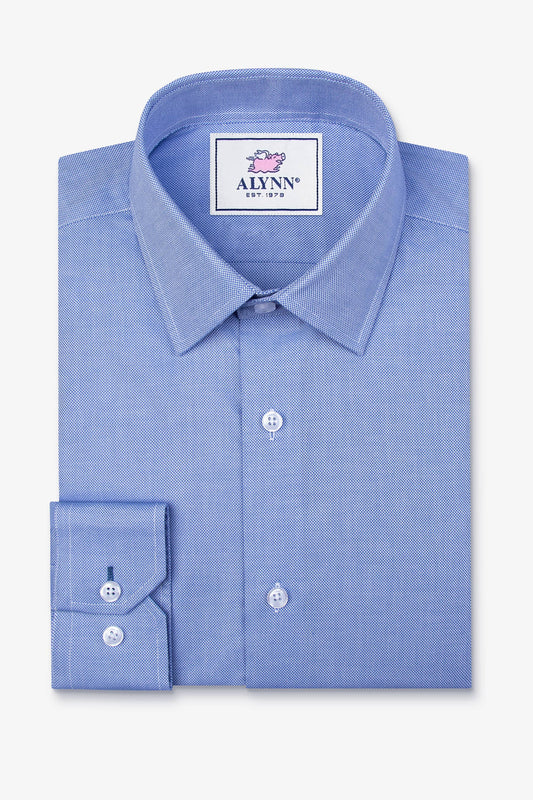 Elijah Standard Fit Medium Blue Dress Shirt by Alynn