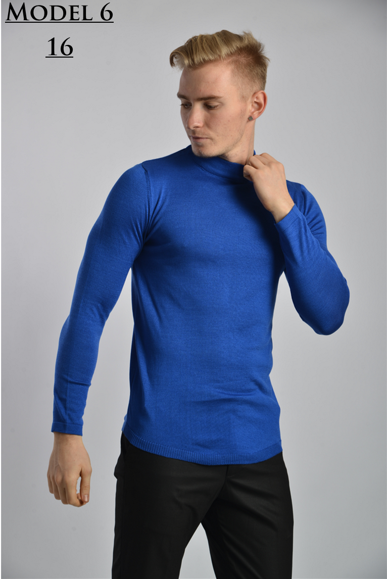 Slim fit Men's knitwear Mock neck