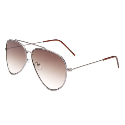 Classic Brow-Bar Retro Fashion Aviator Sunglasses