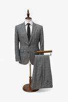 Men’s Grey Plaid Suit