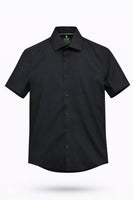 Men’s Black Short Sleeve Dress Shirt