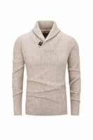 Men’s Cable Knit Shawl Collar Sweater